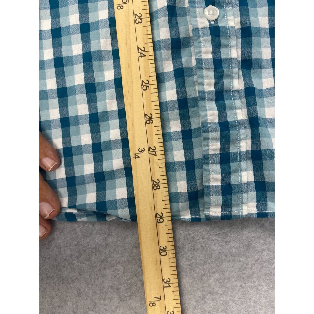 J Crew Shirt Mens XL‎ Blue Checks Plaid Long Sleeve Button Down Preppy Classic - Picture 6 of 9